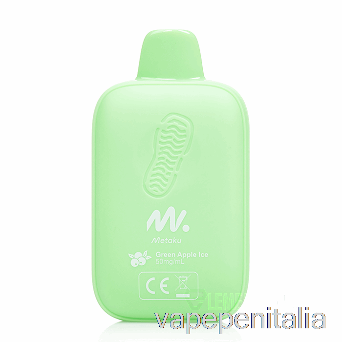 Penna Vape Metaku Moonwalk 9000 Monouso Verde Mela Ghiaccio